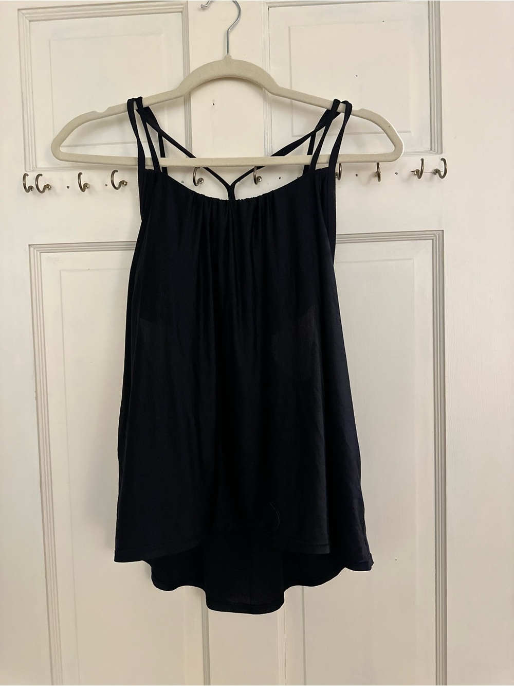 lululemon athletica Black Double-Strap Flow Tank